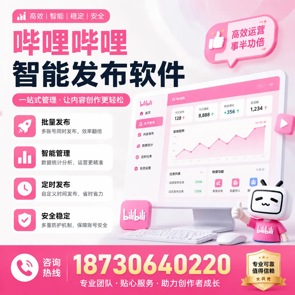 如何评估哔哩哔哩智能发布软件的ROI？巴彦淖尔 企业必读